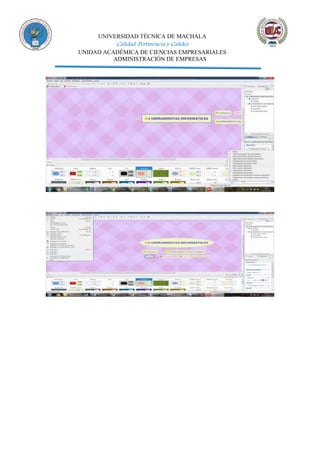 UNIVERSIDAD TÉCNICA DE MACHALA
Calidad, Pertinencia y Calidez
UNIDAD ACADÉMICA DE CIENCIAS EMPRESARIALES
ADMINISTRACIÓN DE EMPRESAS
 