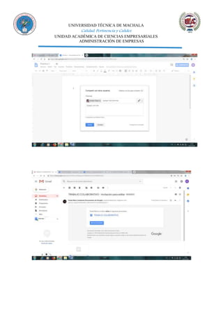 UNIVERSIDAD TÉCNICA DE MACHALA
Calidad, Pertinencia y Calidez
UNIDAD ACADÉMICA DE CIENCIAS EMPRESARIALES
ADMINISTRACIÓN DE EMPRESAS
 