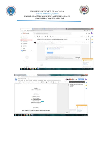 UNIVERSIDAD TÉCNICA DE MACHALA
Calidad, Pertinencia y Calidez
UNIDAD ACADÉMICA DE CIENCIAS EMPRESARIALES
ADMINISTRACIÓN DE EMPRESAS
 