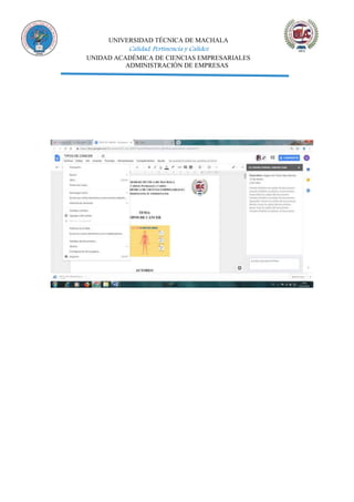 UNIVERSIDAD TÉCNICA DE MACHALA
Calidad, Pertinencia y Calidez
UNIDAD ACADÉMICA DE CIENCIAS EMPRESARIALES
ADMINISTRACIÓN DE EMPRESAS
 