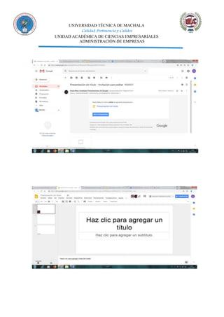 UNIVERSIDAD TÉCNICA DE MACHALA
Calidad, Pertinencia y Calidez
UNIDAD ACADÉMICA DE CIENCIAS EMPRESARIALES
ADMINISTRACIÓN DE EMPRESAS
 
