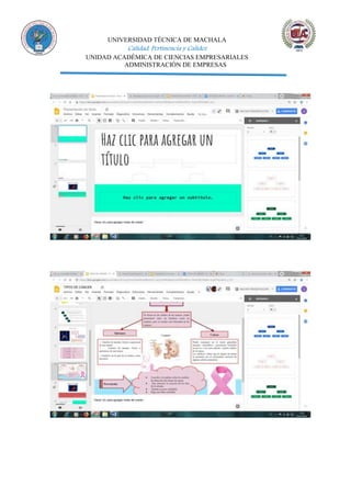 UNIVERSIDAD TÉCNICA DE MACHALA
Calidad, Pertinencia y Calidez
UNIDAD ACADÉMICA DE CIENCIAS EMPRESARIALES
ADMINISTRACIÓN DE EMPRESAS
 