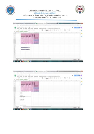 UNIVERSIDAD TÉCNICA DE MACHALA
Calidad, Pertinencia y Calidez
UNIDAD ACADÉMICA DE CIENCIAS EMPRESARIALES
ADMINISTRACIÓN DE EMPRESAS
 