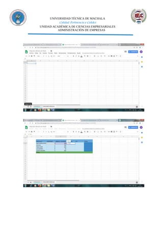 UNIVERSIDAD TÉCNICA DE MACHALA
Calidad, Pertinencia y Calidez
UNIDAD ACADÉMICA DE CIENCIAS EMPRESARIALES
ADMINISTRACIÓN DE EMPRESAS
 