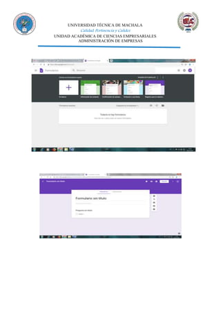 UNIVERSIDAD TÉCNICA DE MACHALA
Calidad, Pertinencia y Calidez
UNIDAD ACADÉMICA DE CIENCIAS EMPRESARIALES
ADMINISTRACIÓN DE EMPRESAS
 