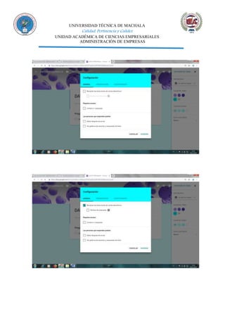 UNIVERSIDAD TÉCNICA DE MACHALA
Calidad, Pertinencia y Calidez
UNIDAD ACADÉMICA DE CIENCIAS EMPRESARIALES
ADMINISTRACIÓN DE EMPRESAS
 