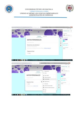 UNIVERSIDAD TÉCNICA DE MACHALA
Calidad, Pertinencia y Calidez
UNIDAD ACADÉMICA DE CIENCIAS EMPRESARIALES
ADMINISTRACIÓN DE EMPRESAS
 