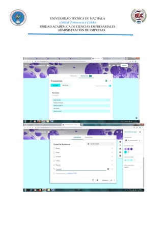 UNIVERSIDAD TÉCNICA DE MACHALA
Calidad, Pertinencia y Calidez
UNIDAD ACADÉMICA DE CIENCIAS EMPRESARIALES
ADMINISTRACIÓN DE EMPRESAS
 