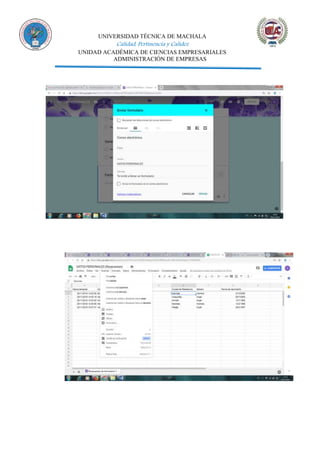 UNIVERSIDAD TÉCNICA DE MACHALA
Calidad, Pertinencia y Calidez
UNIDAD ACADÉMICA DE CIENCIAS EMPRESARIALES
ADMINISTRACIÓN DE EMPRESAS
 