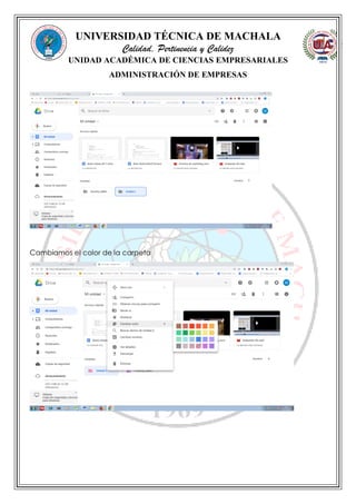 UNIVERSIDAD TÉCNICA DE MACHALA
Calidad, Pertinencia y Calidez
UNIDAD ACADÉMICA DE CIENCIAS EMPRESARIALES
ADMINISTRACIÓN DE EMPRESAS
Cambiamos el color de la carpeta
 