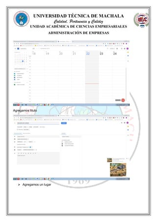 UNIVERSIDAD TÉCNICA DE MACHALA
Calidad, Pertinencia y Calidez
UNIDAD ACADÉMICA DE CIENCIAS EMPRESARIALES
ADMINISTRACIÓN DE EMPRESAS
Agregamos titulo
 Agregamos un lugar
 
