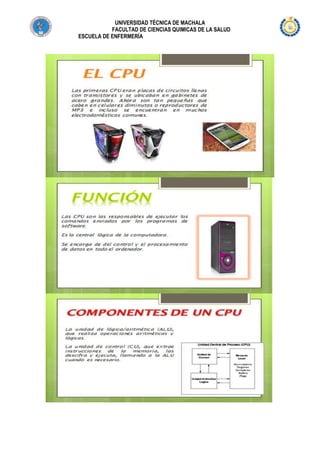 UNIVERSIDAD TÉCNICA DE MACHALA
FACULTAD DE CIENCIAS QUIMICAS DE LA SALUD
ESCUELA DE ENFERMERÍA

 