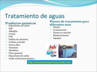 Tratamiento de aguas
                                        Plantas de tratamiento para
Productos químicos               ...