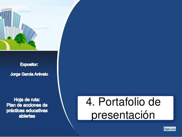 4. Portafolio de presentación  