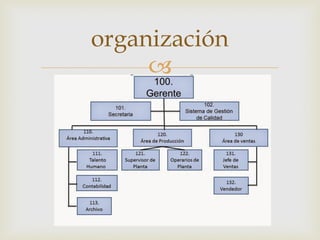 
organización
 