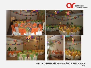FIESTA CUMPLEAÑOS – TEMÁTICA MEXICANA
                                  2010
 