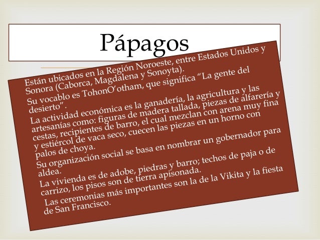 Grupos indígenas en Sonora