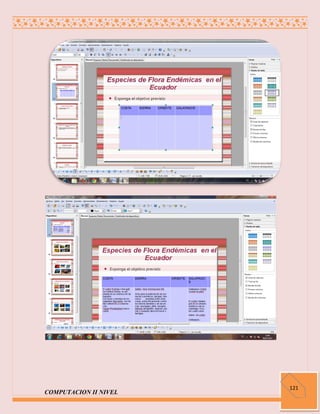 121
COMPUTACION II NIVEL
 