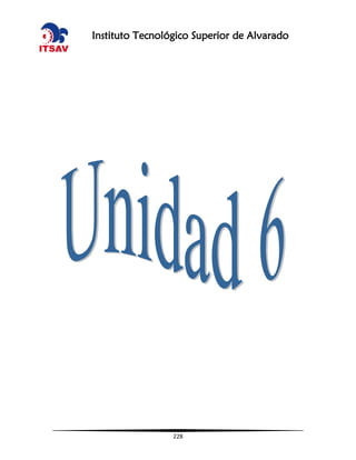 228
Instituto Tecnológico Superior de Alvarado
 
