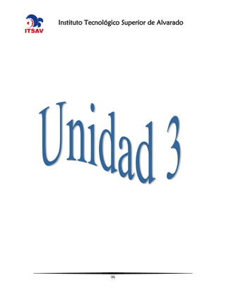 96
Instituto Tecnológico Superior de Alvarado
 