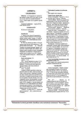 “Solamente la dosis permite clasificar una sustancia venenosa” Paracelso.
Página 11
 