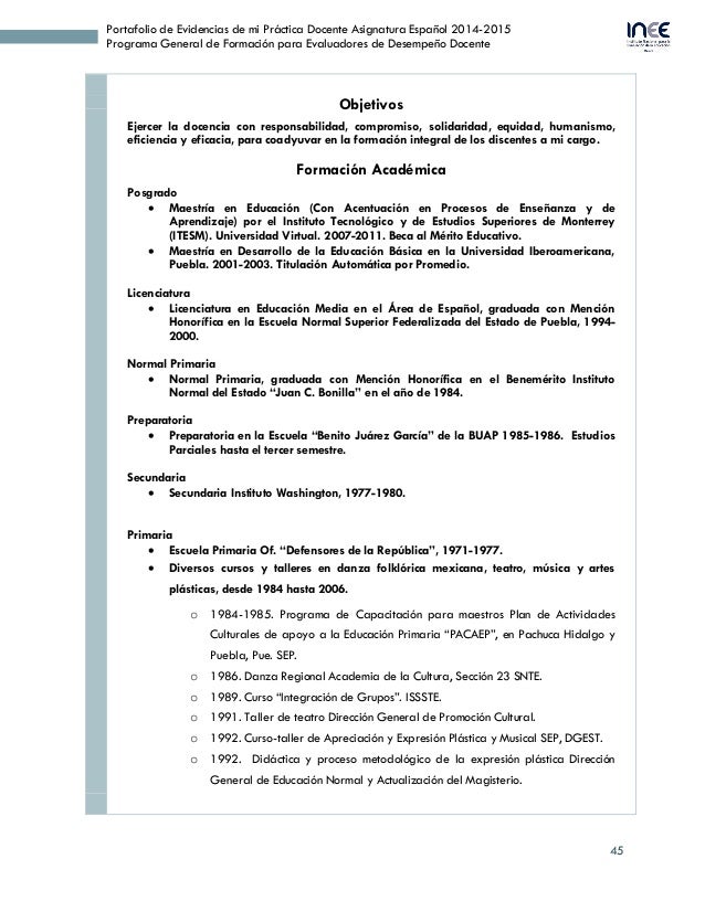 portafolio de evidencias de mi prctica docente 46 638