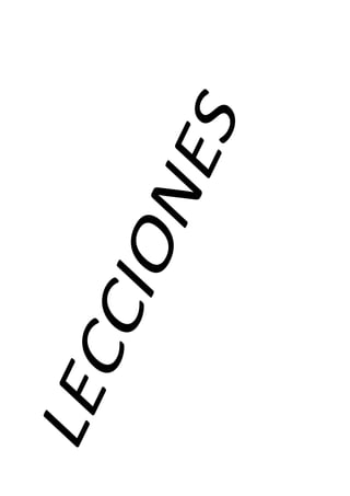 LECCIONES
 