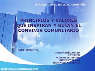 PROFESORA:  CARMEN GARCÍA 