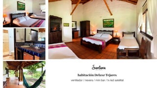 habitación Deluxe Tejares
ventilador / nevera / mini bar / tv led satelital
 