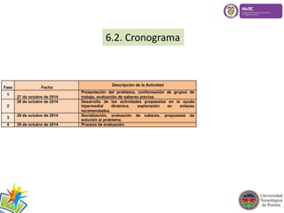 6.2. Cronograma 
 