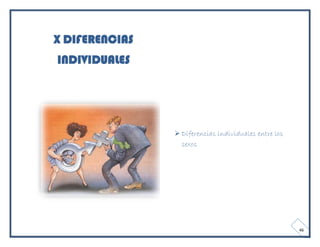 X DIFERENCIAS
INDIVIDUALES




                 Diferencias individuales entre los
                  sexos




                                                       46
 
