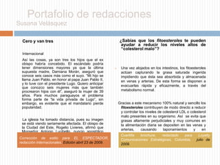     Portafolio de redaccionesSusana Velásquez          Por su morfología:         1.2.3.1. Monocotiledóneas: se caracterizan porque sus plántulas poseen un sólo cotiledón. Sus hojas con frecuencia son largas, estrechas y con las nervaduras paralelas. Aunque dentro de esta categoría se incluyen diversos grupos botánicos (gramíneos, ciperáceos, juncáceos, liliáceos), como malezas nos interesan fundamentalmente dos familias: las gramíneas y las ciperáceas. Las gramíneas se caracterizan porque tienen el tallo con nudos, son de forma cilíndrica- aplanada y las hojas van en dos direcciones. Las ciperáceas tienen el tallo macizo, sin nudos y en forma triangular (con tres caras), y sus hojas están dispuestas en tres direcciones.         1.2.3.2. Dicotiledóneas: según Fedearroz, se caracterizan porque sus plántulas poseen dos cotiledones o dos falsas hojas que, frecuentemente, se desarrollan al salir a la superficie.  Aunque dentro …...INTRODUCCIÓN        Definir el concepto de calidad del café no es asunto sencillo, ya que existen dos formas de apreciar este producto. Según Pizano (s/f), una es de tipo subjetivo y tiene que ver con las características sensoriales, es  decir, aquellas percibidas por una persona, como son sabor, cuerpo y aroma. La otra es de tipo objetivo y se refiere a las características físicas del grano, como color, tamaño, textura, contenido de humedad, olor, apariencia, impurezas y defectos contenidos en una muestra (malformaciones, coloraciones atípicas y daños mecánicos –producidos por equipos y máquinas-).         Para este documento, usaremos el concepto de calidad de tipo objetivo, a la cual también nos referiremos como calidad física.Texto redactado para  introducción del libro guía “Evaluación de la calidad física del café”. Instituto de Educación Virtual y a Distancia –IEVD- Uniminuto.  Abril de 2009Corrección de estilo libro de guía “Importancia de las malezas en el cultivo del arroz”. Instituto de Educación Virtual y a Distancia –IEVD- Uniminuto. Abril de 2009