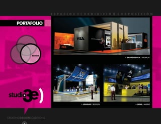 SALVADOR VILA / VALENCIA 
URUGUAY / BOGOTA AENA / MADRID 
CREATINGDESIGNSOLUTIONS 
E S P A C I O S  D E  E X H I B I C I Ó N  &  E X P O S I C I Ó N 
 