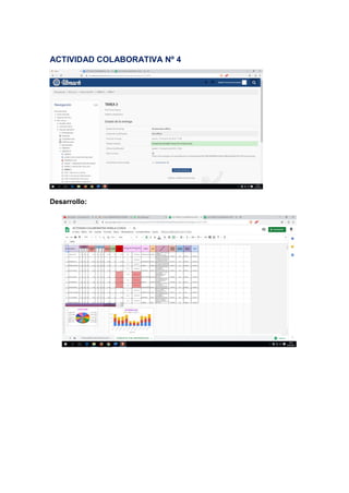 ACTIVIDAD COLABORATIVA Nº 4
Desarrollo:
 