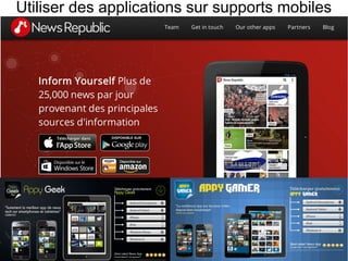 Utiliser des applications sur supports mobiles 
 