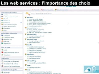 Les web services : l’importance des choix 
 