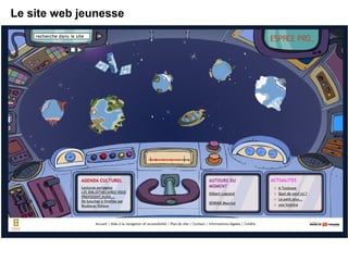 Le site web jeunesse 
 