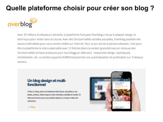 Quelle plateforme choisir pour créer son blog ? 
 