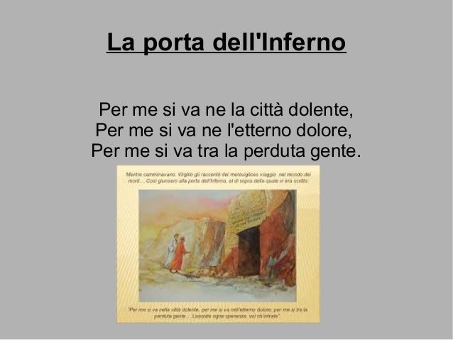 Cosa C'è Scritto Sulla Porta Dell'inferno