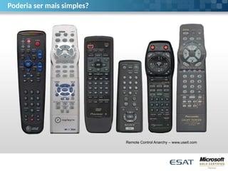 Poderia ser mais simples?
Remote Control Anarchy – www.useit.com
 