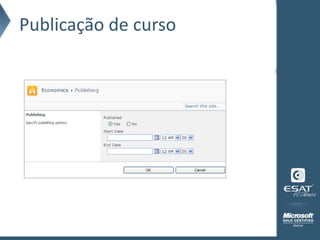 Publicação de curso
 