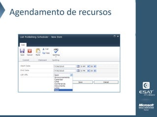 Agendamento de recursos
 