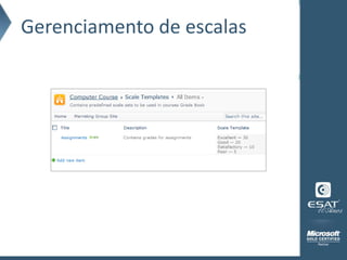 Gerenciamento de escalas
 