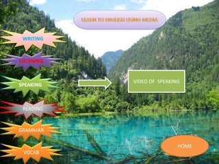 GRAMMAR
READING
SPEAKING
LISTENING
WRITING
VOCAB
HOME
VIDEO OF SPEAKING
 