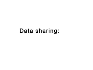 Data sharing: 