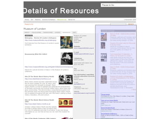 resources Details of Resources 