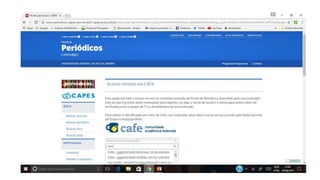 Portal CAPES - CAFe e Help Desks