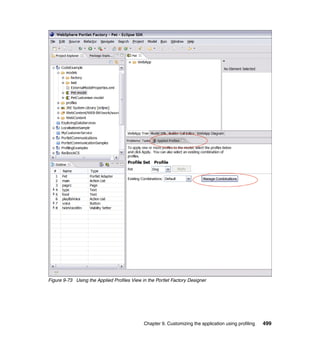 Figure 9-73 Using the Applied Profiles View in the Portlet Factory Designer




                                             Chapter 9. Customizing the application using profiling   499
 
