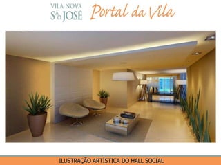 ILUSTRAÇÃO ARTÍSTICA DO HALL SOCIAL  