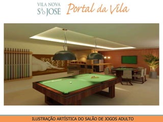 ILUSTRAÇÃO ARTÍSTICA DO SALÃO DE JOGOS ADULTO 